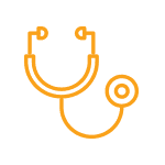 Icon of a doctor's stethoscope