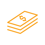 Icon of a stack of dollar bills