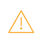 Icon of a warning symbol (triangle with an exclamation point in it)