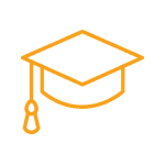 Icon of a student's graduation cap